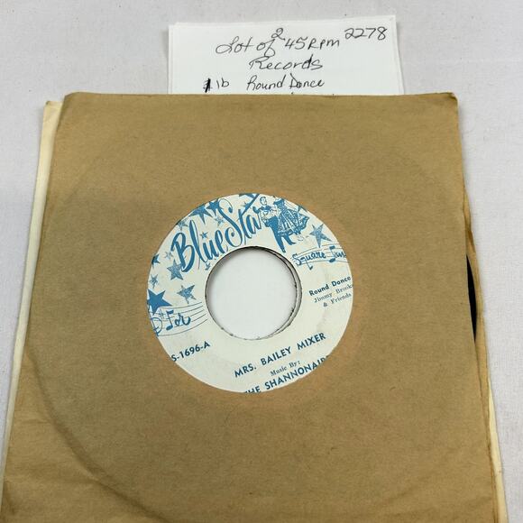 2 Vinyl 45 RPM Records Round Dance Square Dancin Shannonaires & Texans - Picture 5 of 5